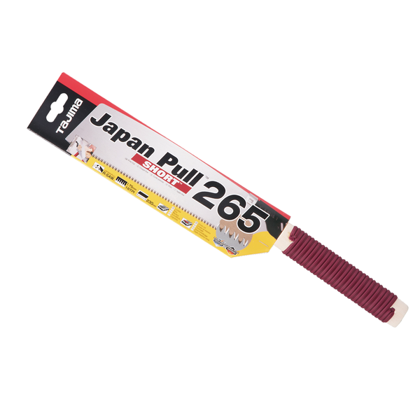 Ручна пила японська, рукоятка Short Red Handle, Tajima Japan Pull JPR265ST 230мм GNC265ST фото