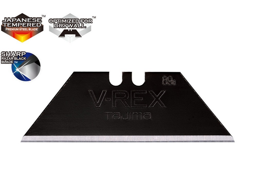 Лезвия трапецевидные Tajima V-REX Razar Black VRB-50B 50шт VRB-50B фото