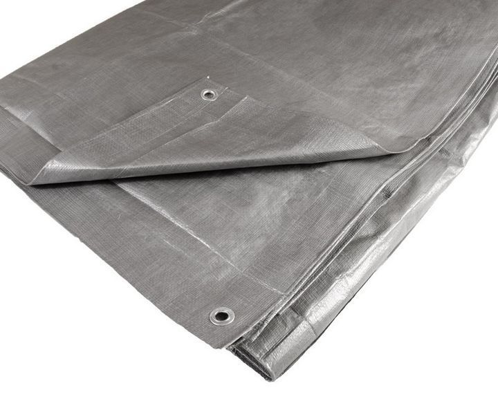 Тент універсальний MasterTool 2х3 м 110 г/м&sup2; Срібло 79-6203 mt-79-6203 фото