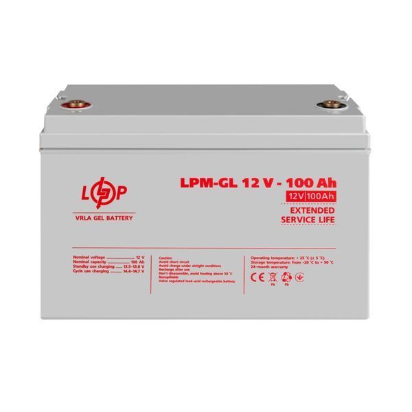 Аккумулятор гелевый LogicPower LPM-GL 12V 100 Ah 3871 фото