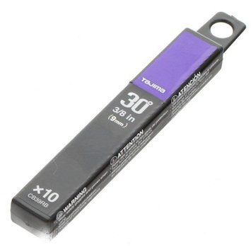 Леза сегментні 9мм Tajima Acute Angle Razar Black Blades CB39RB кут нахилу 30&deg; 10шт CB39RB фото