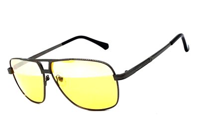 Окуляри антифари для водія Matrix 770860 polarized (yellow), жовті лінзи з дзеркальною смужкою UAB-МАТР0860C5 фото