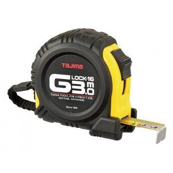 Рулетка будівельна ударостійка Tajima G-Lock G6P30MY 3м x 16мм GL16-30E-EUR фото