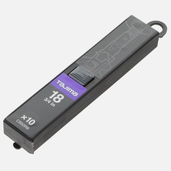 Леза сегментні 18мм Premium Tajima Dora Razar Black Blades CB50RB 10шт CB50RB фото