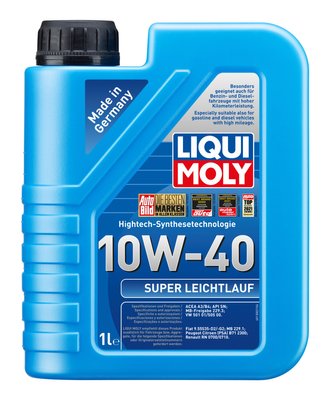 Олива моторна Liqui Moly Super Leichtlauf 10w-40 1л lm-1928 фото