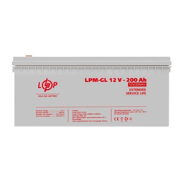 Акумулятор гелевий LogicPower LPM-GL 12V 200Ah 4156 фото
