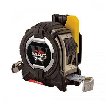 Рулетка будівельна Tajima W-MAG ударостійка два магніти SFG3GLWM25 7.5м x 25мм SFG3GLWM25 фото