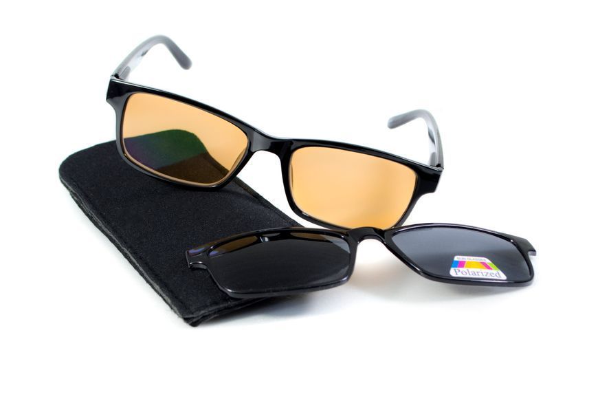 Очки антифары BluWater Magnetic Drive Polarized (drive orange), бледно оранжевый HD (2в1) UAB-8DRMAGN фото