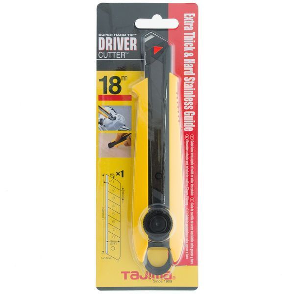 Нож сегментный 18мм Tajima Driver Cutter DC501YB винтовой фиксатор DC501YB фото