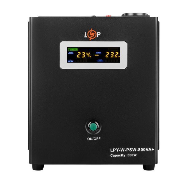 Інвертор чиста синусоіда 12-220В 800 ВА (560 Вт) LogicPower LPY-W-PSW-800VA 4143 фото