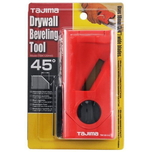 Рубанок кромочний для ГКЛ Tajima Drywall Tool 45&deg; TBK120-H45 лезо 18 мм TBK120-H45 фото